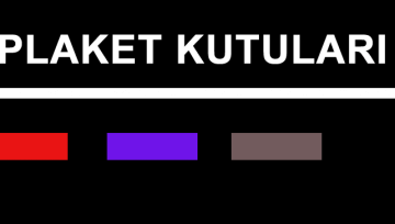 Plaket Kutuları